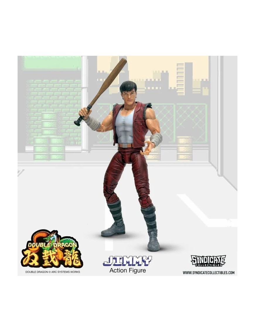Syndicate Collectibles Double Dragon Jimmy Lee Deluxe Action Figure Syndicate Collectibles Double Dragon Jimmy Lee Deluxe Action Figure