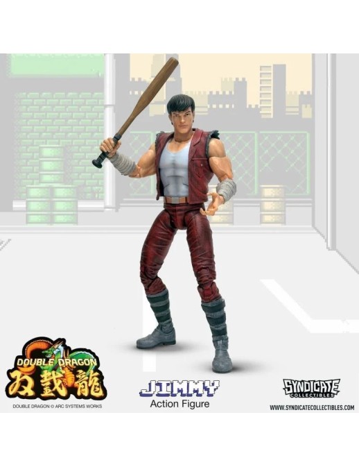 Syndicate Collectibles Double Dragon Jimmy Lee Deluxe Action Figure