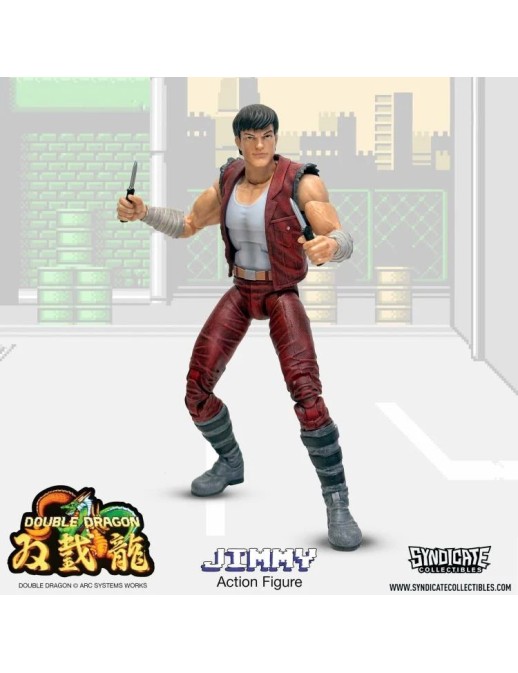 Syndicate Collectibles Double Dragon Jimmy Lee Deluxe Action Figure