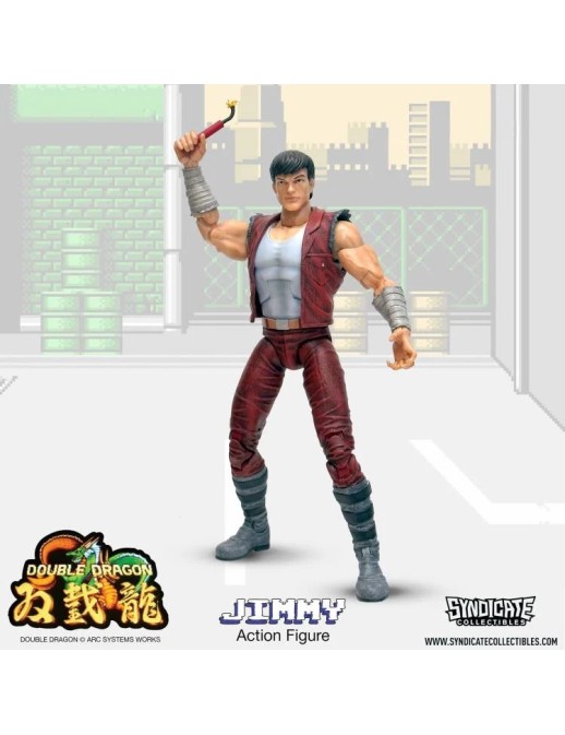 Syndicate Collectibles Double Dragon Jimmy Lee Deluxe Action Figure