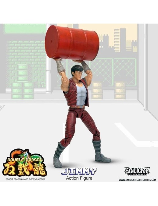 Syndicate Collectibles Double Dragon Jimmy Lee Deluxe Action Figure