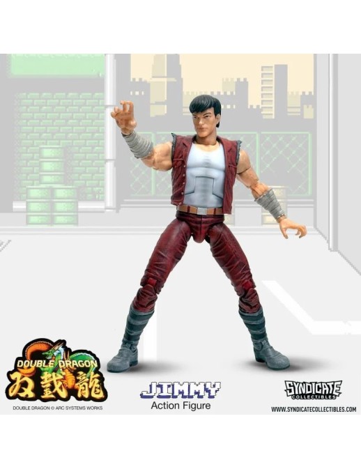 Syndicate Collectibles Double Dragon Jimmy Lee Deluxe Action Figure