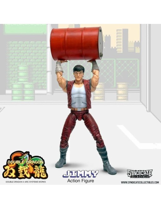 Syndicate Collectibles Double Dragon Jimmy Lee Deluxe Action Figure