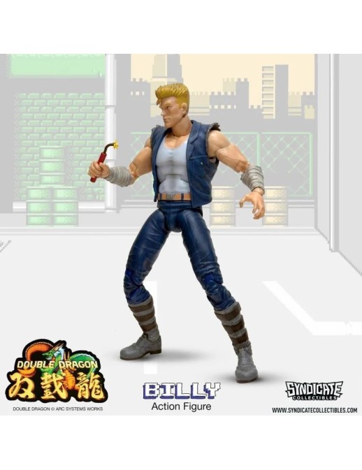 Syndicate Collectibles Double Dragon Billy Lee Deluxe Action Figure