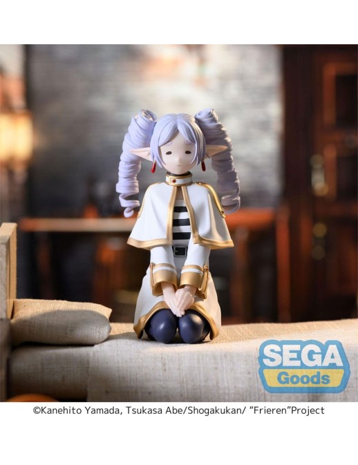 Sega Premium Perching Figure Frieren Beyond Journey's End Frieren I Have Ringlets Now Clear Version