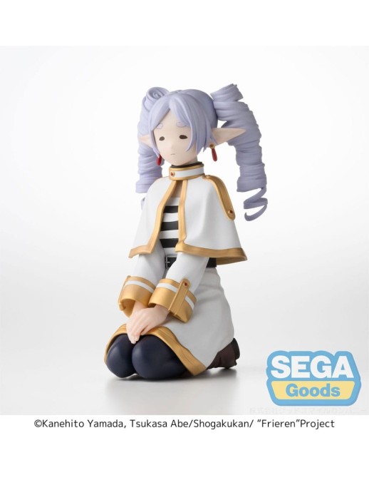 Sega Premium Perching Figure Frieren Beyond Journey's End Frieren I Have Ringlets Now Clear Version