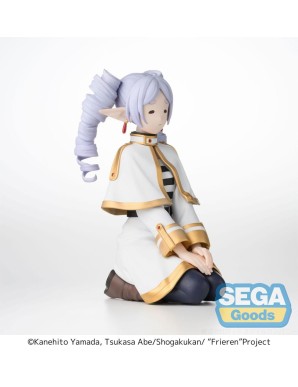 Sega Premium Perching Figure Frieren Beyond Journey's End Frieren I Have Ringlets Now Clear Version
