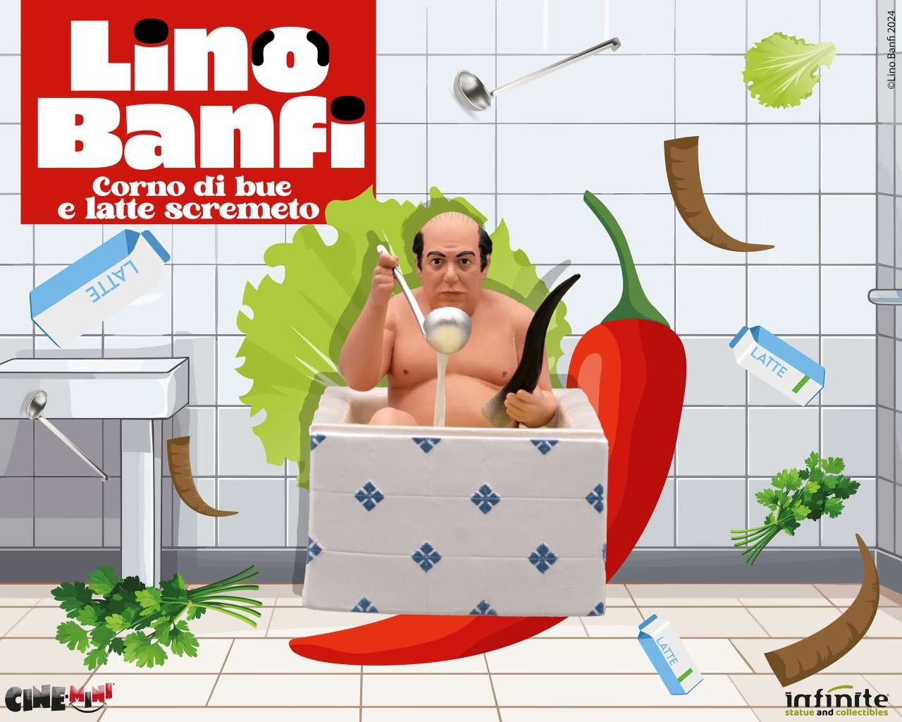INFINITE STATUE & COLLECTIBLES CINEMINI LINO BANFI CORNO DI BUE E LATTE SCREMETO