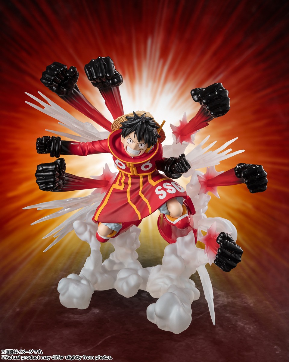BANDAI FIGUARTS ZERO ONE PIECE MONKEY D. LUFFY GUM-GUM HAWK GATLING