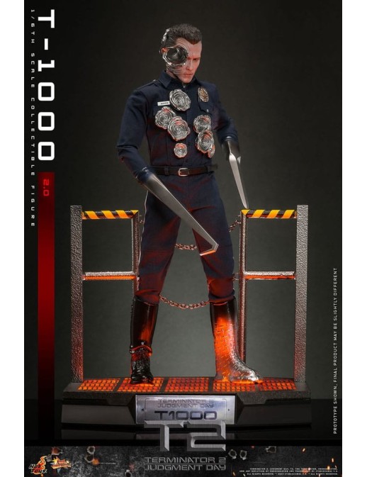 Hot Toys Movie Masterpiece Terminator 2 Judgement Day T-1000 2.0 1/6 Scale Collectible Figure