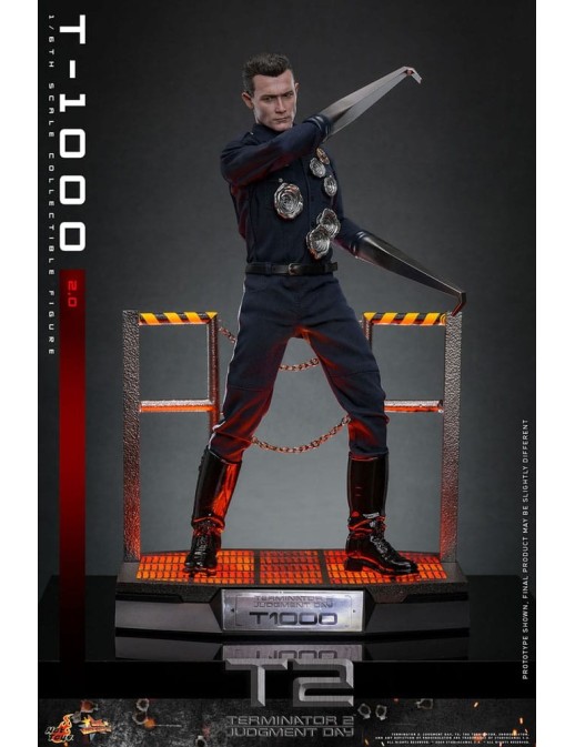 Hot Toys Movie Masterpiece Terminator 2 Judgement Day T-1000 2.0 1/6 Scale Collectible Figure