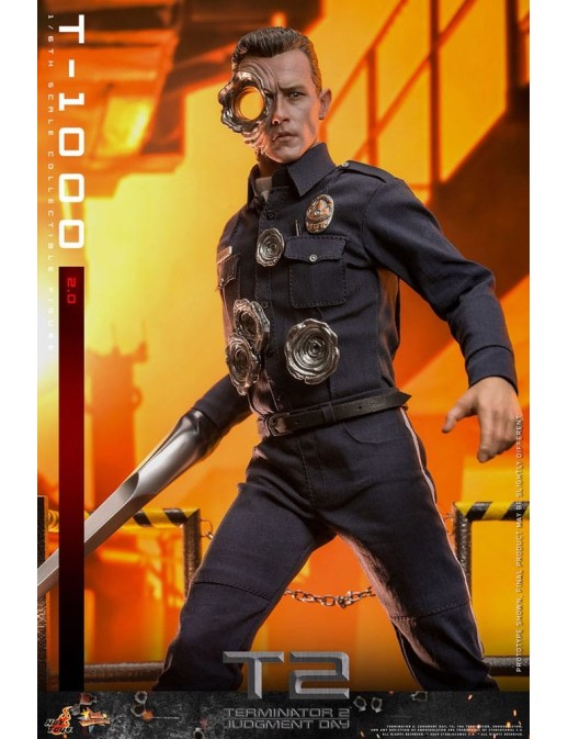 Hot Toys Movie Masterpiece Terminator 2 Judgement Day T-1000 2.0 1/6 Scale Collectible Figure