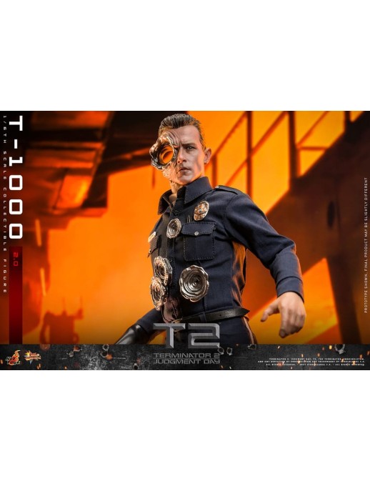 Hot Toys Movie Masterpiece Terminator 2 Judgement Day T-1000 2.0 1/6 Scale Collectible Figure