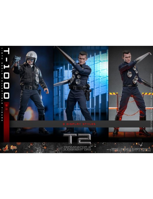 Hot Toys Movie Masterpiece Terminator 2 Judgement Day T-1000 2.0 1/6 Scale Collectible Figure