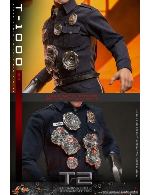 Hot Toys Movie Masterpiece Terminator 2 Judgement Day T-1000 2.0 1/6 Scale Collectible Figure