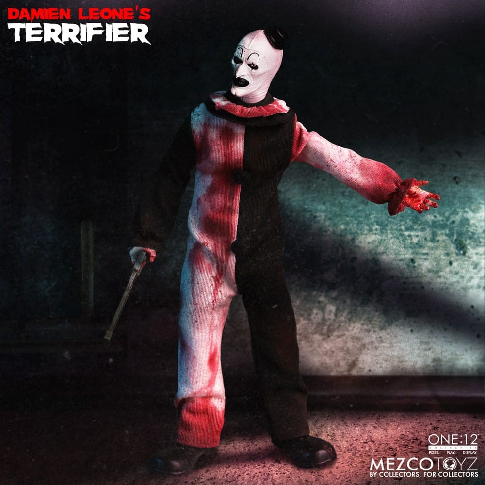 MEZCO TOYS THE ONE 12 COLLECTIVE TERRIFIER ART THE CLOWN DELUXE EDITION