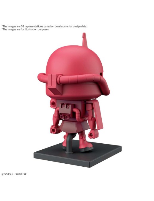 Bandai Gunpla-kun Model Series  1/1 Scale Mobile Suit Gundam MS-06S Zaku-kun Runner Vesion with Reproduction Parts