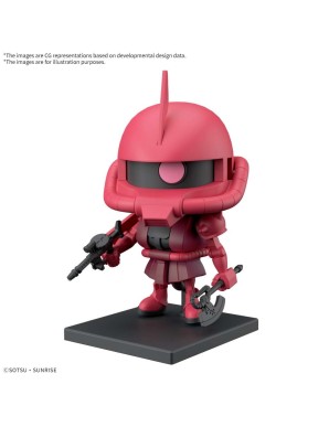 Bandai Gunpla-kun Model Series  1/1 Scale Mobile Suit Gundam MS-06S Zaku-kun Runner Vesion with Reproduction Parts