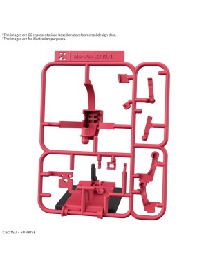 Bandai Gunpla-kun Model Series  1/1 Scale Mobile Suit Gundam MS-06S Zaku-kun Runner Vesion with Reproduction Parts
