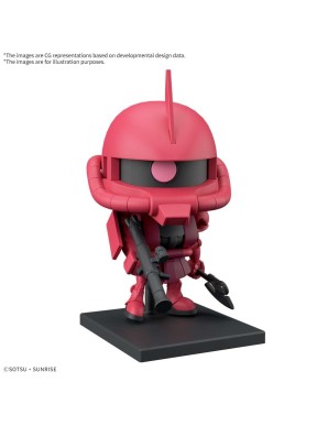 Bandai Gunpla-kun Model Series  1/1 Scale Mobile Suit Gundam MS-06S Zaku-kun Runner Vesion with Reproduction Parts