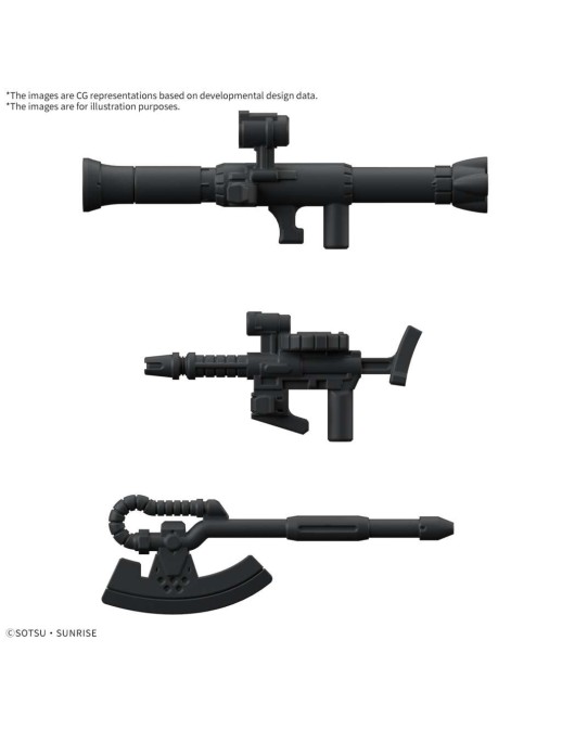 Bandai Gunpla-kun Model Series  1/1 Scale Mobile Suit Gundam MS-06S Zaku-kun Runner Vesion with Reproduction Parts