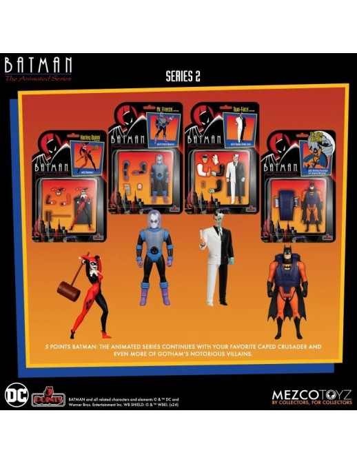 Mezco Batman The Animated Series 5 Points Action Figures Vol.2 Deluxe Box Set