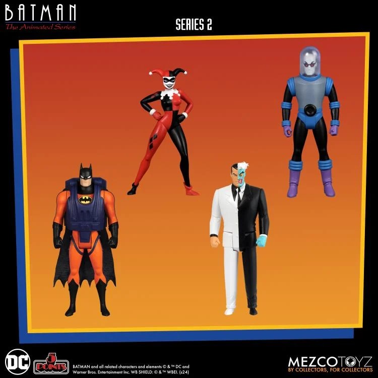 MEZCO BATMAN THE ANIMATED SERIES 5 POINTS ACTION FIGURES VOL.2 DELUXE BOX SET