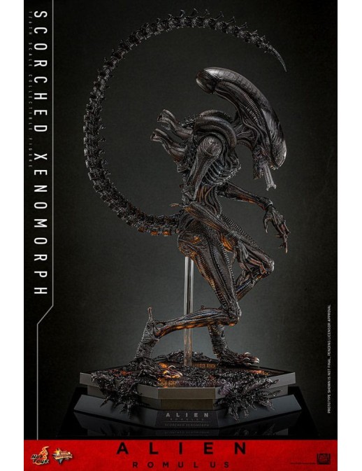 Hot Toys Movie Masterpiece Alien Romulus Scorched Xenomorph 1/6 Scale Collectible Figure