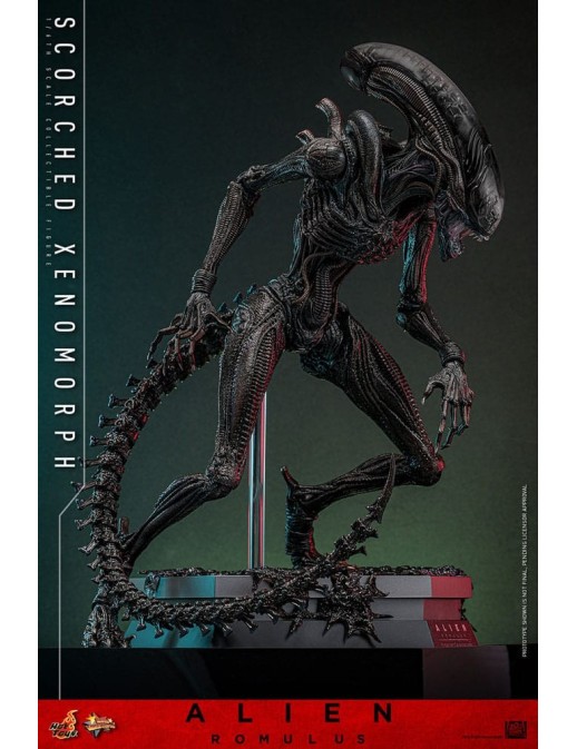 Hot Toys Movie Masterpiece Alien Romulus Scorched Xenomorph 1/6 Scale Collectible Figure