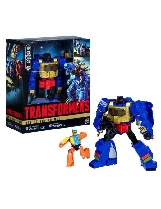 Hasbro Transformers Age of the Primes Leader Class G2 Universe Grimlock & Autobot Wheelie