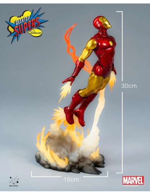 Galaxias Marvel Desktop Supers Iron Man Classic Edition 1/8 Scale Figure