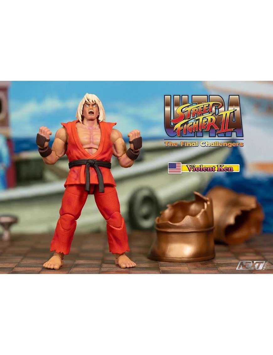 Jada Ultra Street Fighter II The Final Challengers Violent Ken SDCC 2024 Exclusive Jada Ultra Street Fighter II The Final Challengers Violent Ken SDCC 2024 Exclusive