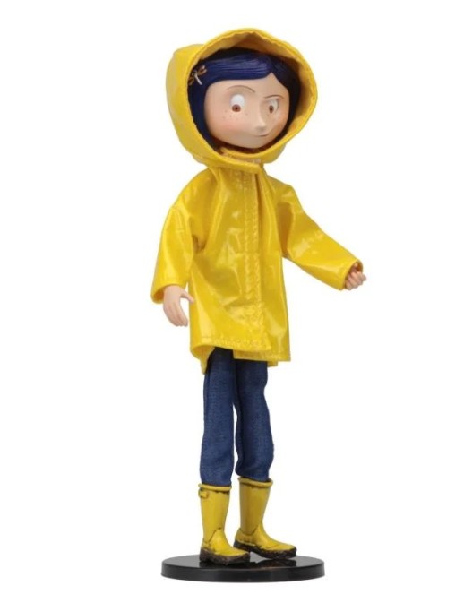Neca Coraline Rain Coat & Boots Bendy Fashion Doll