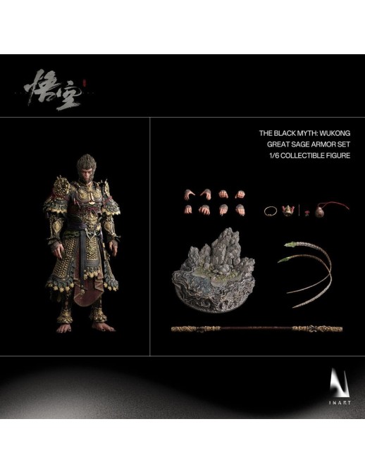 Queen Studios Collectible Black Myth Wukong Great Sage Armor Wukong 1/6 Scale Action Figure