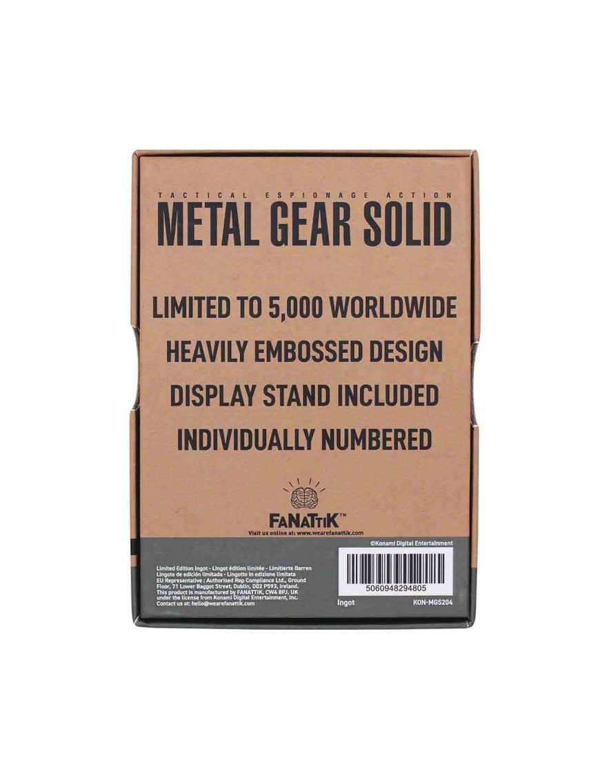 その他 L GEAR SOLID TRADING CARD FALCON 049 Fanattik Metal Gear Solid 2 Sons of Liberty Solid Snake