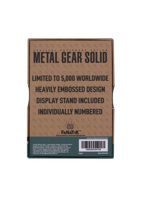 Fanattik Metal Gear Solid 2 Sons of Liberty Raiden Ingot Limited Edition