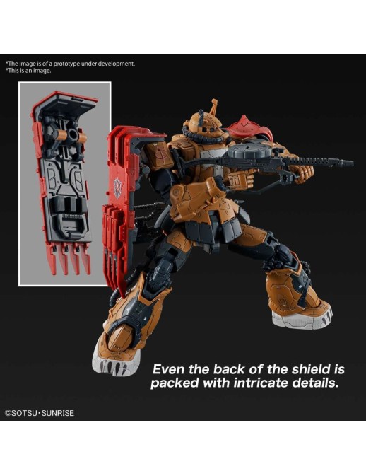Bandai High Grade HG 1/144 Mobile Suit Gundam MS-06F Zaku II F Type Chubs Kale Solari Custom