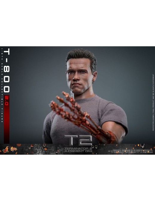 Hot Toys Movie Masterpiece Terminator 2 Judgement Day T-800 2.0 1/6 Scale Collectible Figure