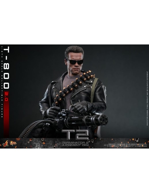 Hot Toys Movie Masterpiece Terminator 2 Judgement Day T-800 2.0 1/6 Scale Collectible Figure