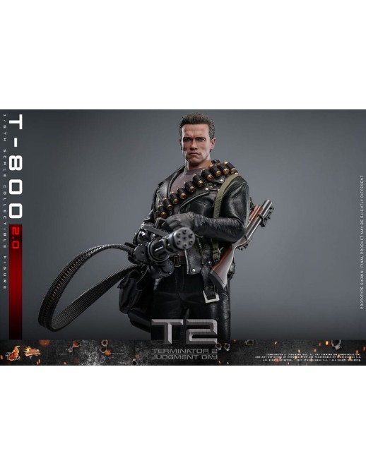 Hot Toys Movie Masterpiece Terminator 2 Judgement Day T-800 2.0 1/6 Scale Collectible Figure