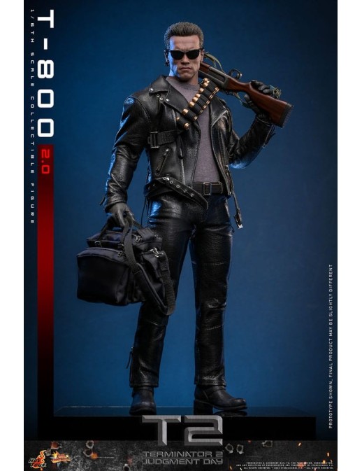 Hot Toys Movie Masterpiece Terminator 2 Judgement Day T-800 2.0 1/6 Scale Collectible Figure