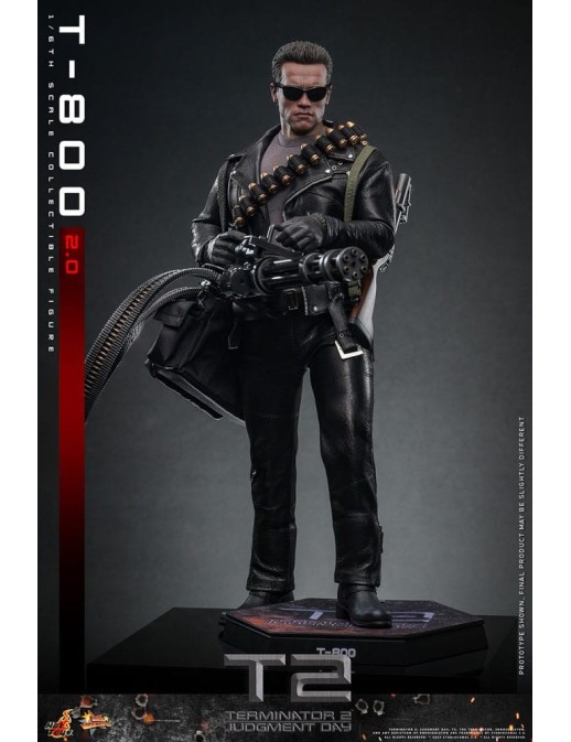 Hot Toys Movie Masterpiece Terminator 2 Judgement Day T-800 2.0 1/6 Scale Collectible Figure