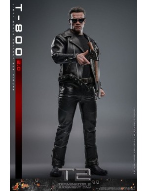 Hot Toys Movie Masterpiece Terminator 2 Judgement Day T-800 2.0 1/6 Scale Collectible Figure