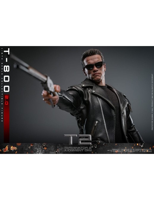 Hot Toys Movie Masterpiece Terminator 2 Judgement Day T-800 2.0 1/6 Scale Collectible Figure