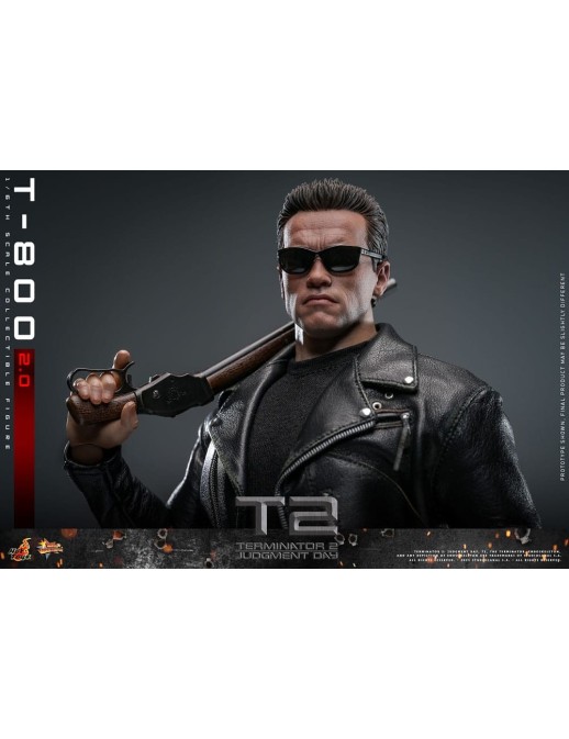 Hot Toys Movie Masterpiece Terminator 2 Judgement Day T-800 2.0 1/6 Scale Collectible Figure
