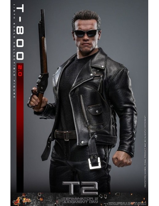 Hot Toys Movie Masterpiece Terminator 2 Judgement Day T-800 2.0 1/6 Scale Collectible Figure