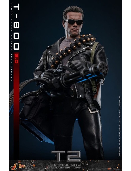 Hot Toys Movie Masterpiece Terminator 2 Judgement Day T-800 2.0 1/6 Scale Collectible Figure