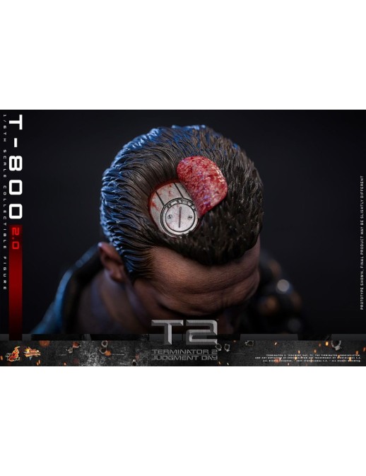 Hot Toys Movie Masterpiece Terminator 2 Judgement Day T-800 2.0 1/6 Scale Collectible Figure