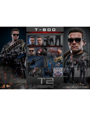 Hot Toys Movie Masterpiece Terminator 2 Judgement Day T-800 2.0 1/6 Scale Collectible Figure