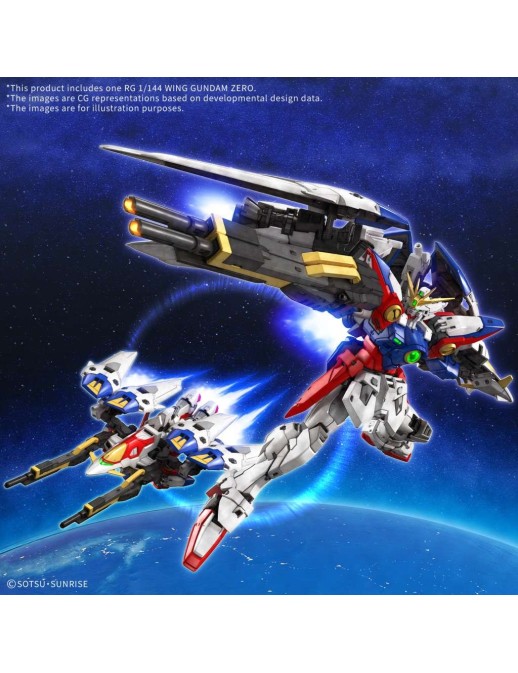 Bandai Real Grade RG 1/144 Mobile Suit Gundam XXXG-00W0 Wing Gundam Zero